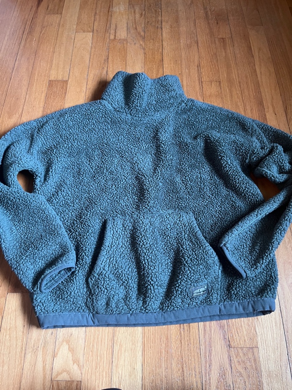 Eddie Bauer Women’s M fleece Sherpa pullover Green